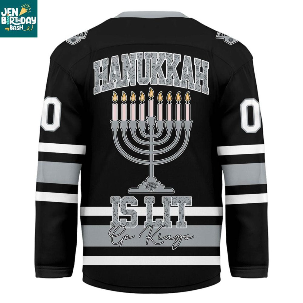 Los Angeles Kings Happy Hanukkah 2025 Personalized Hockey Jersey