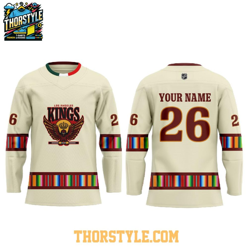 Los Angeles Kings Mexican Heritage 2026 Night Personalized Hockey Jersey