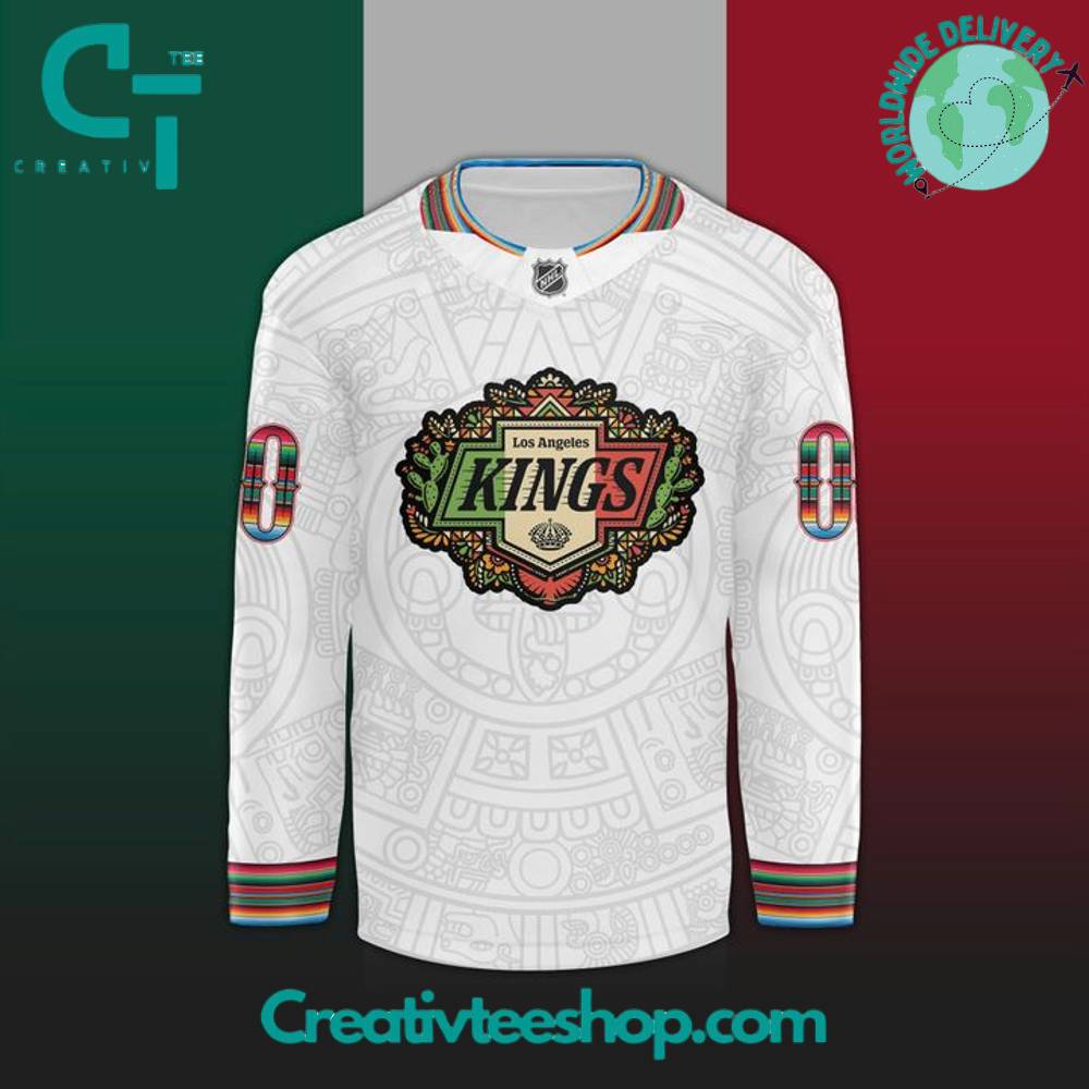 Los Angeles Kings X 2025 Mexican Heritage Night Special White Hockey Jersey