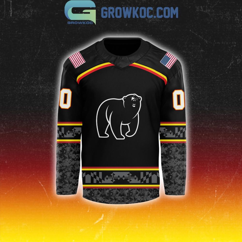 Maryland Black Bears Veterans Day Military Appreciation Personalized Hockey Jersey