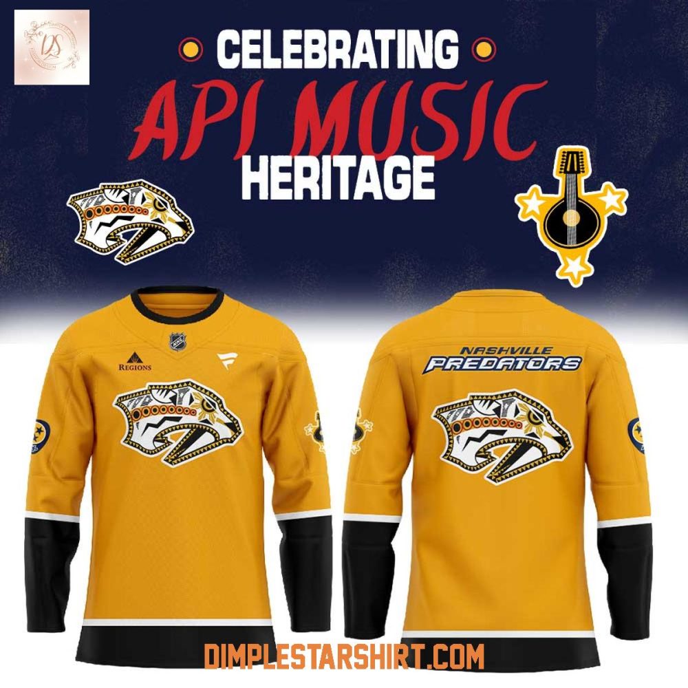 Nashville Predators Celebrate Api Music Heritage Night Jersey