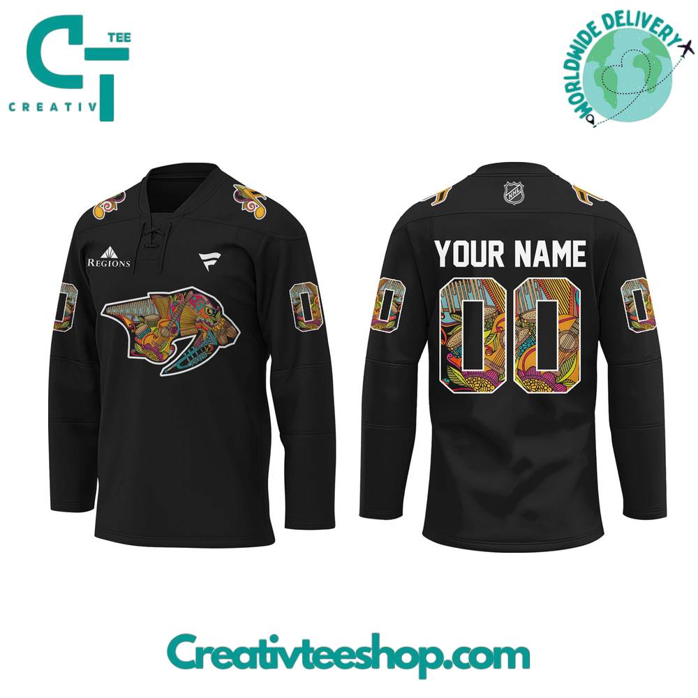 Nashville Predators Hispanic Music Heritage Night 2024 Hockey Jersey