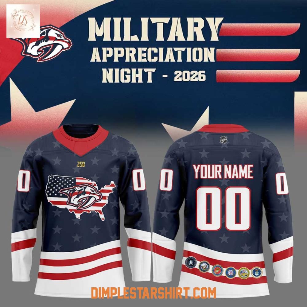 Nashville Predators Military Appreciation Night 2026 Hockey Jersey