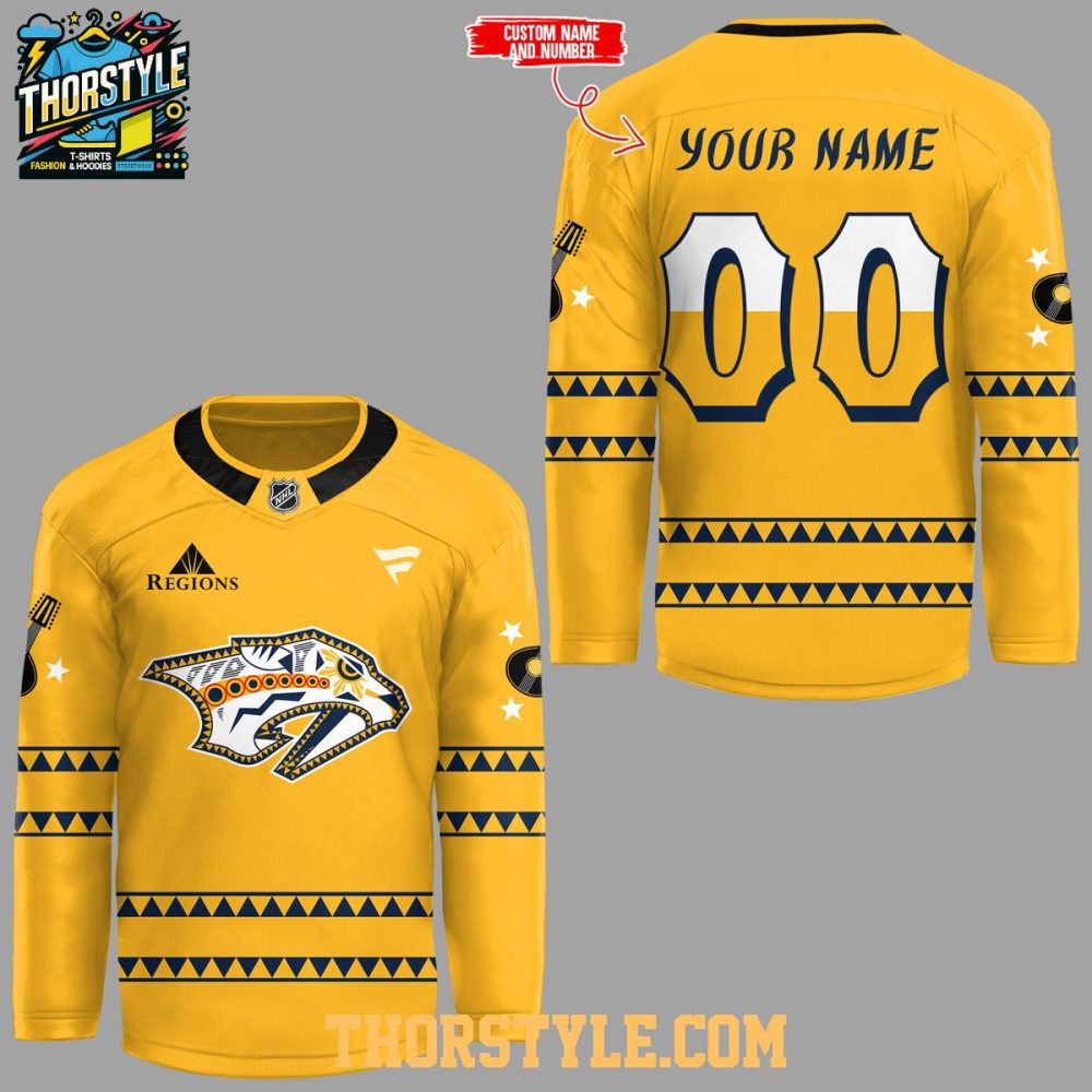 Nashville Predators X Api Music Heritage Night 2026 Personalized Hockey Jersey