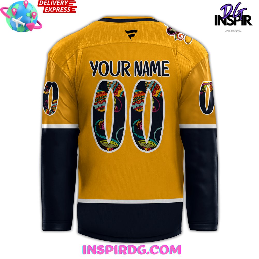 Nashville Predators X Hispanic Music Heritage Night 2024 Special Hockey Jersey